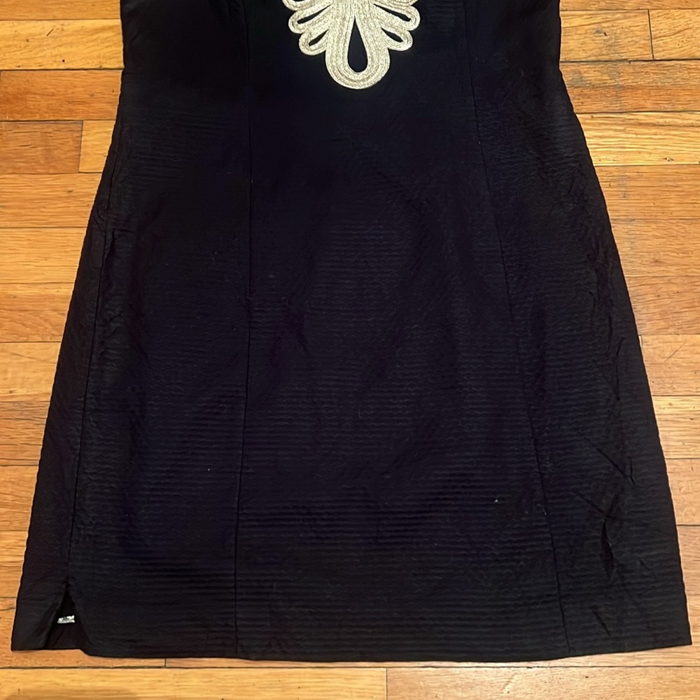 Lilly Pulitzer Plus Size Janice Shift Dress Black gold size 14 - Picture 5 of 15
